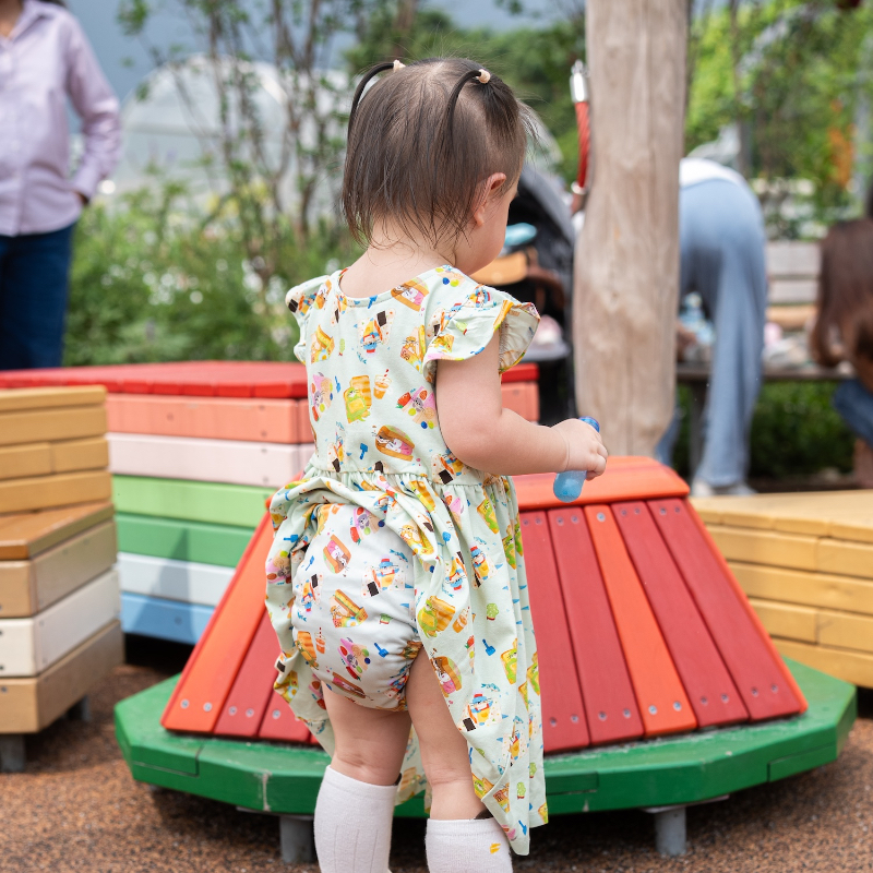 The Tiny Otter - Girl's Flutter Sleeve Dress - Otterly Stuffed