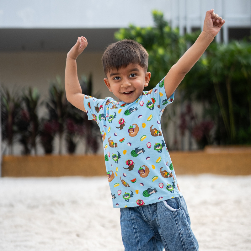 The Tiny Otter - Kid's Day Tee - Whole Otter Fruits