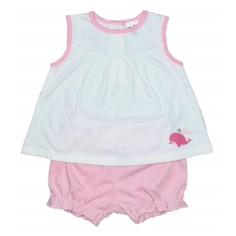 Tollyjoy Short Sleeve Suit (Shorts) - Pink