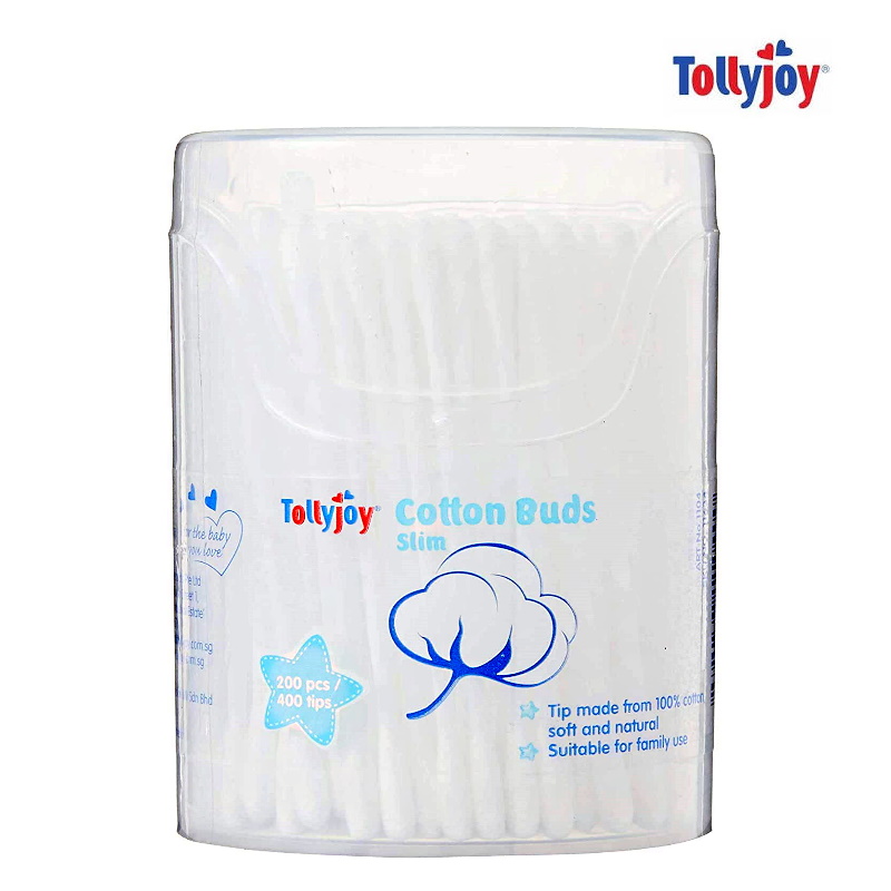 Tollyjoy Slim Cotton Bud in Canister 200stks