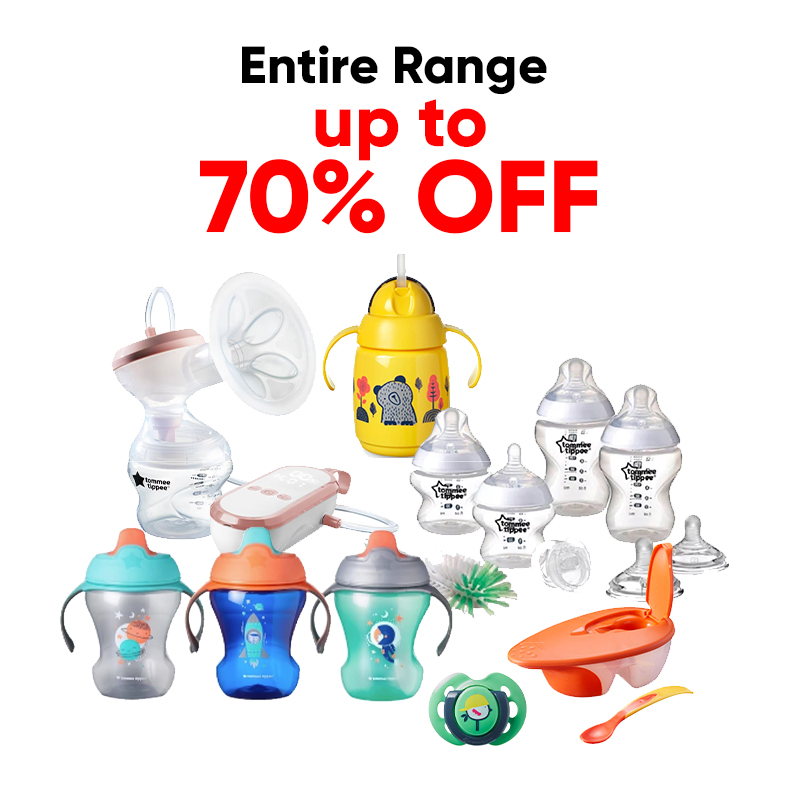 Tommee Tippee Entire Range Up to 70% Off!