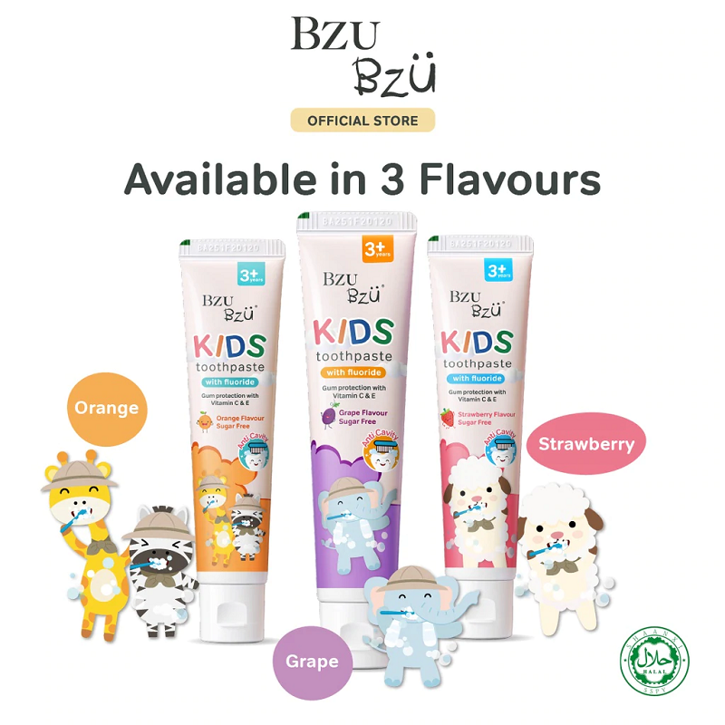 Bzu Bzu Kids Toothpaste 50g - Assorted Flavours