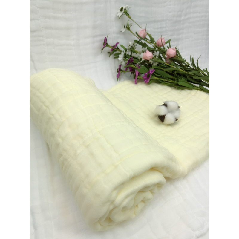 Cotton House Towel Cum Blanket (Yellow)