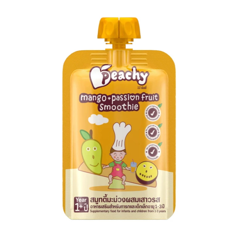 Peachy Baby Puree Mango and Passionfruit Smoothie