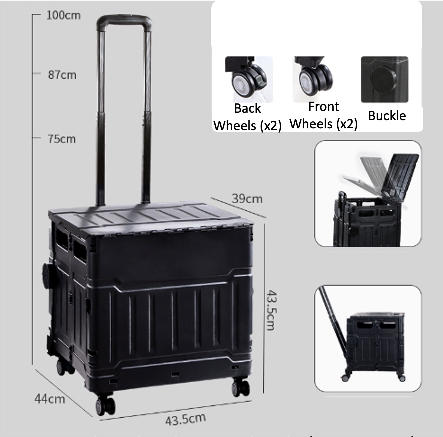 Babylove 75 Litre Foldable Cart / Shopping Trolley
