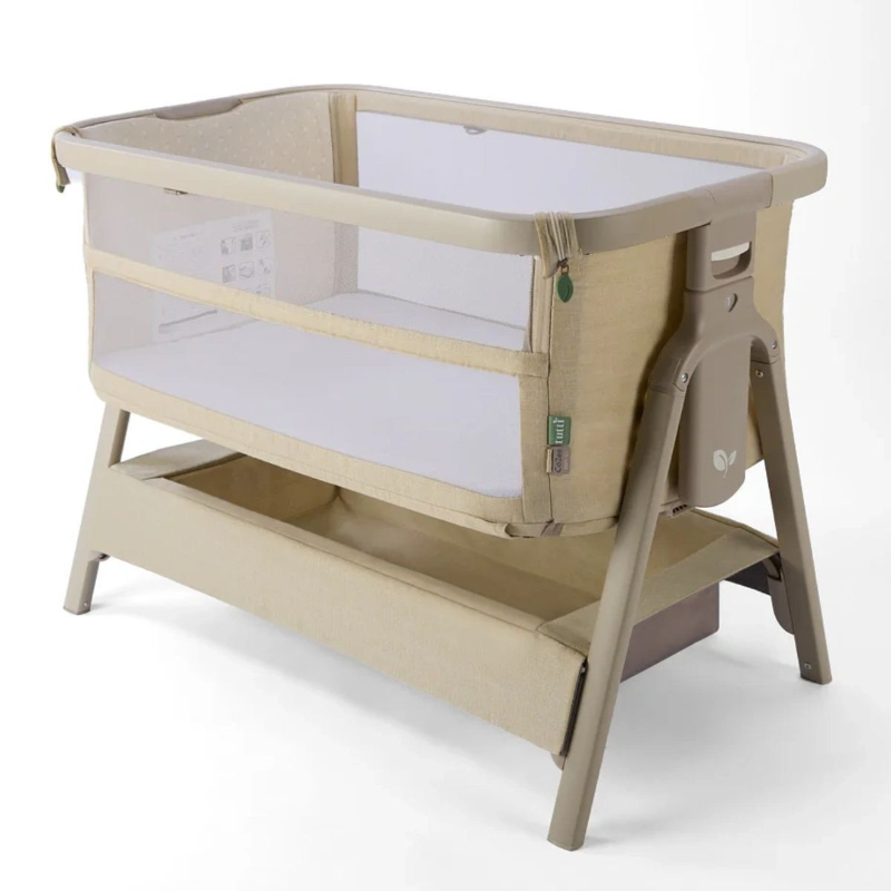 Tutti Bambini Cozee Zen Bedside Crib + Cozee Rocking Bar + (Set of 4) Cozee Castors