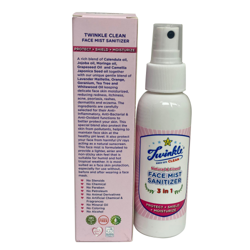 Twinkle Clean 3-In-1 Face Mist Sanitizer (100ml)