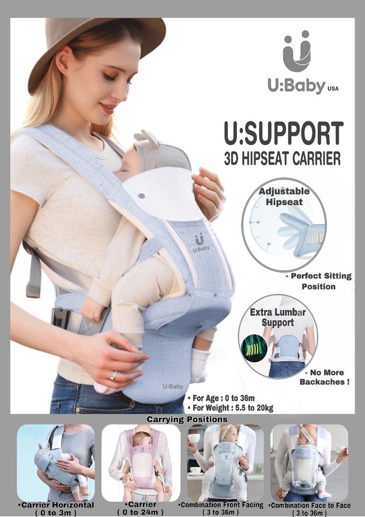 U-Baby U:Support 3D Hipseat Carrier Ergonomic
