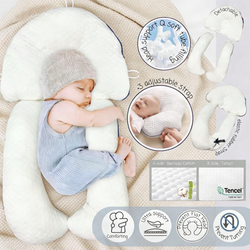 U:Baby Lullaby Baby Comfort Support Dream Nest Curve Pillow