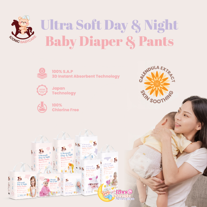 Iconic Babycare Tape Ultrasoft Day & Night Baby