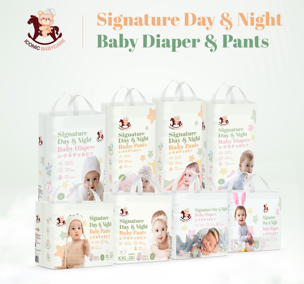 Iconic Babycare Signature Pants/Tape Day & Night Baby