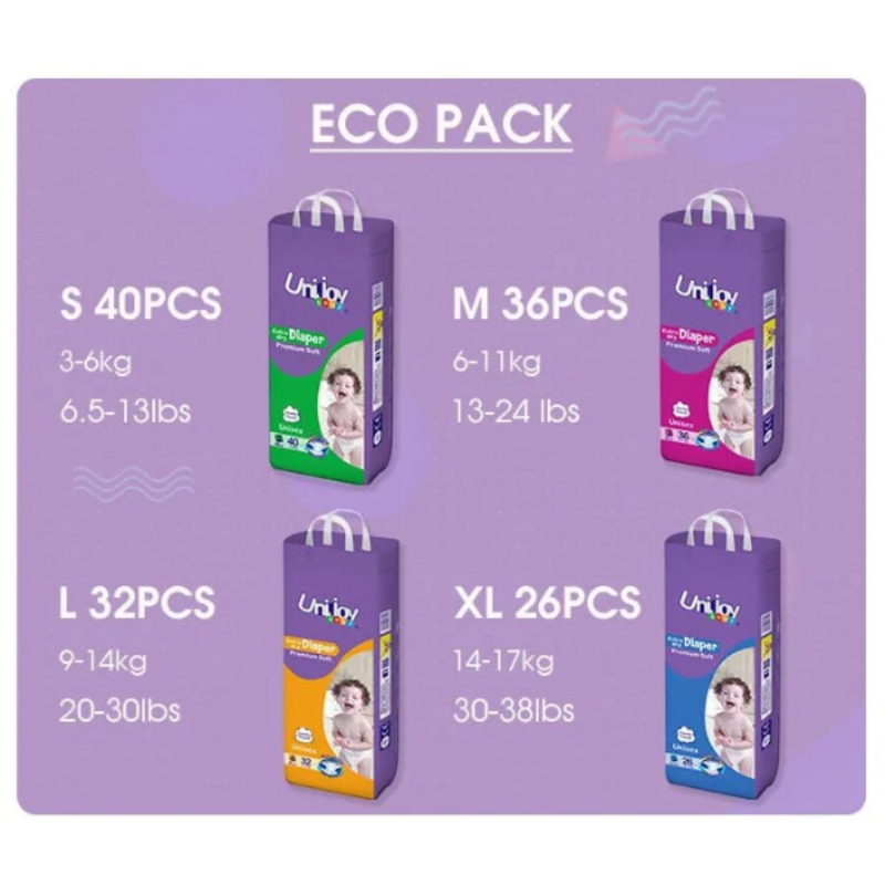 Unijoy Extra Dry Diaper (Tape) - (S/M/L Size)