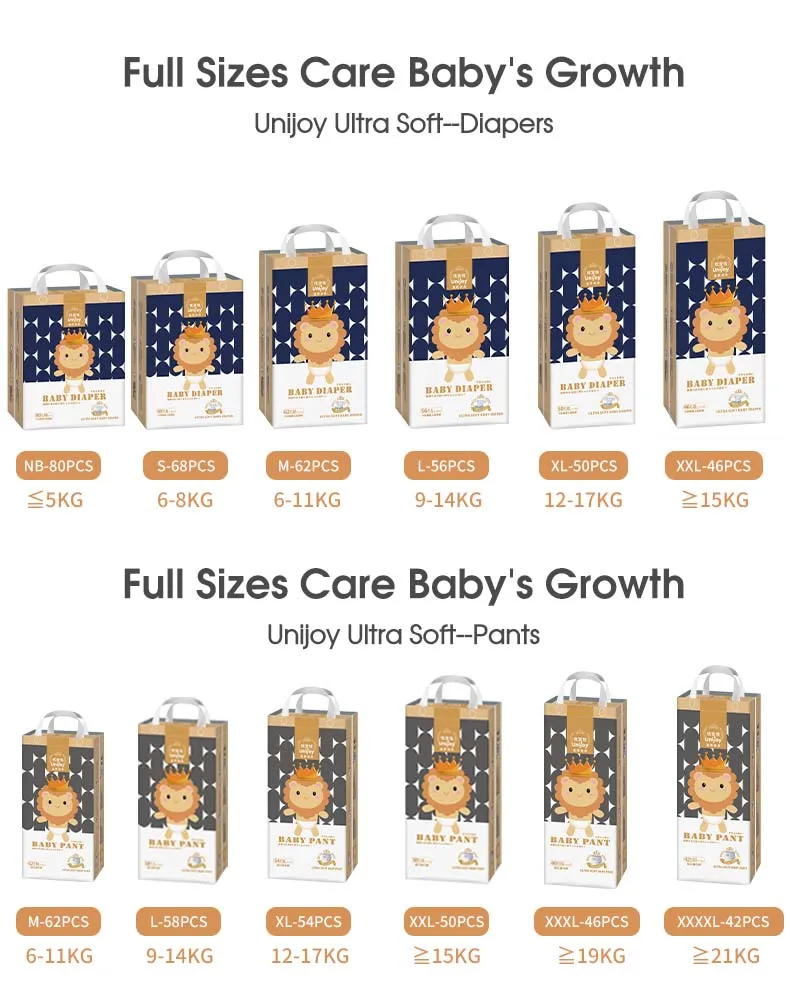 Unijoy Royal Ultra Soft Baby Diaper (Pants) - (L/XL/XXL/XXXL/XXXXL Size)