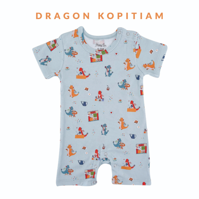 Happyrei Unisex Romper - Dragon Kopitiam