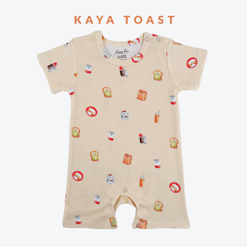 Happyrei Unisex Romper - Kaya Toast