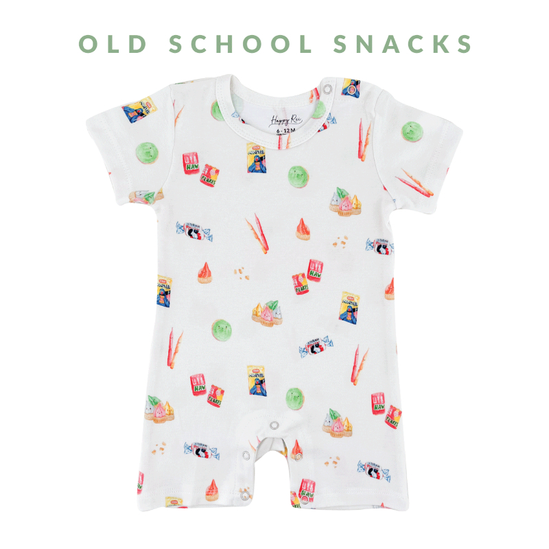 Happyrei Unisex Romper - Old School Snacks