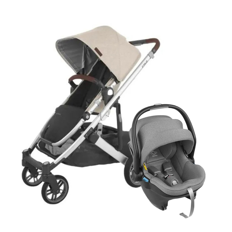 UPPAbaby Cruz V2 Stroller _ Mesa I-Size Infant Car Seat - Greyson