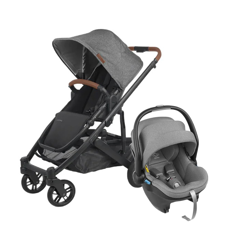 UPPAbaby Cruz V2 Stroller _ Mesa I-Size Infant Car Seat - Greyson