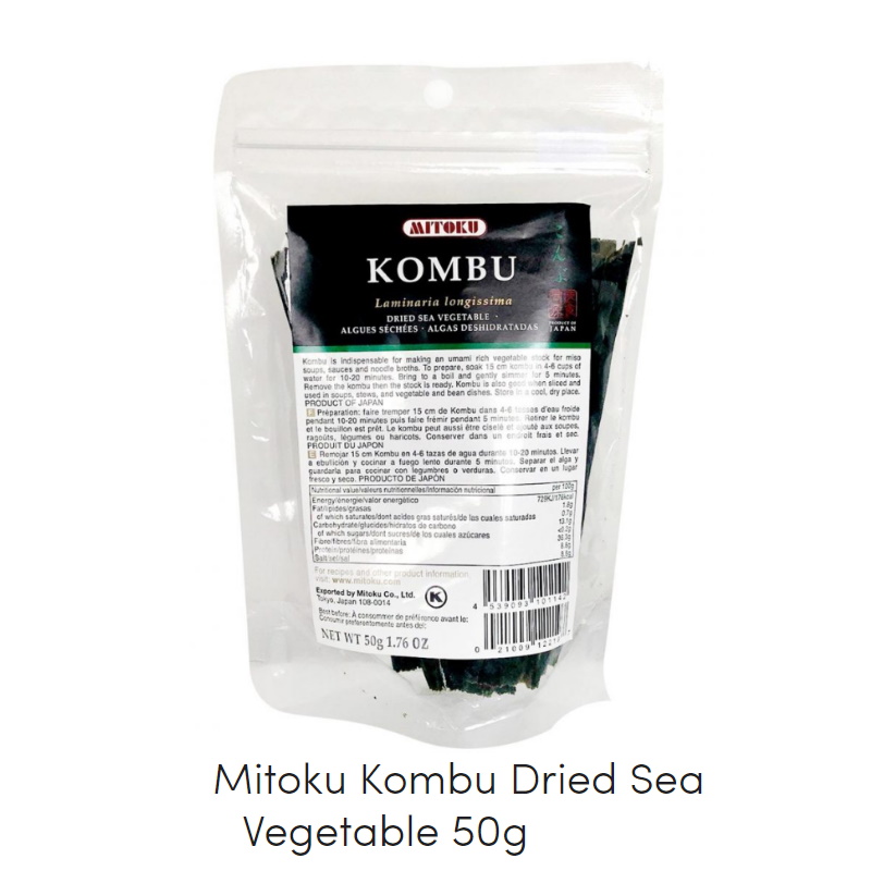 Mitoku Kombu Dried Sea Vegetable 50g