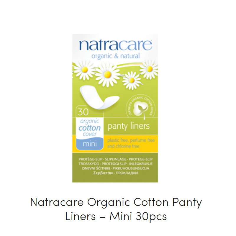 baby-fair Natracare Panty Liners with Organic Cotton Cover Mini (4 x 30pcs)
