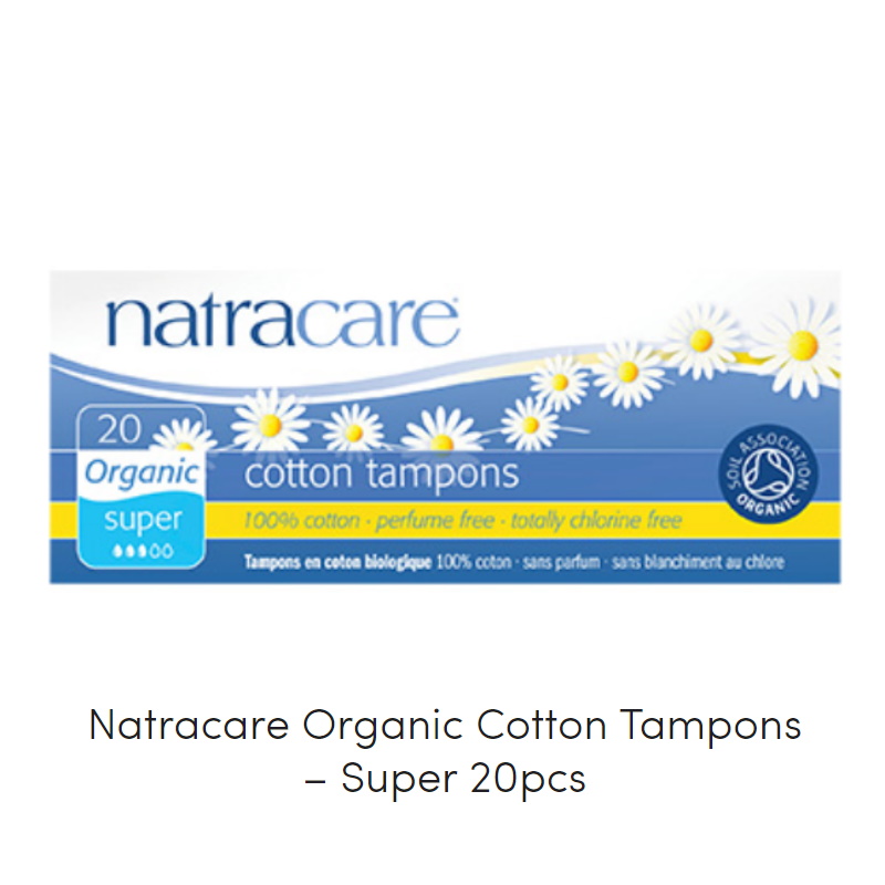 Natracare Organic Cotton Tampons Super (2 x 20pcs)