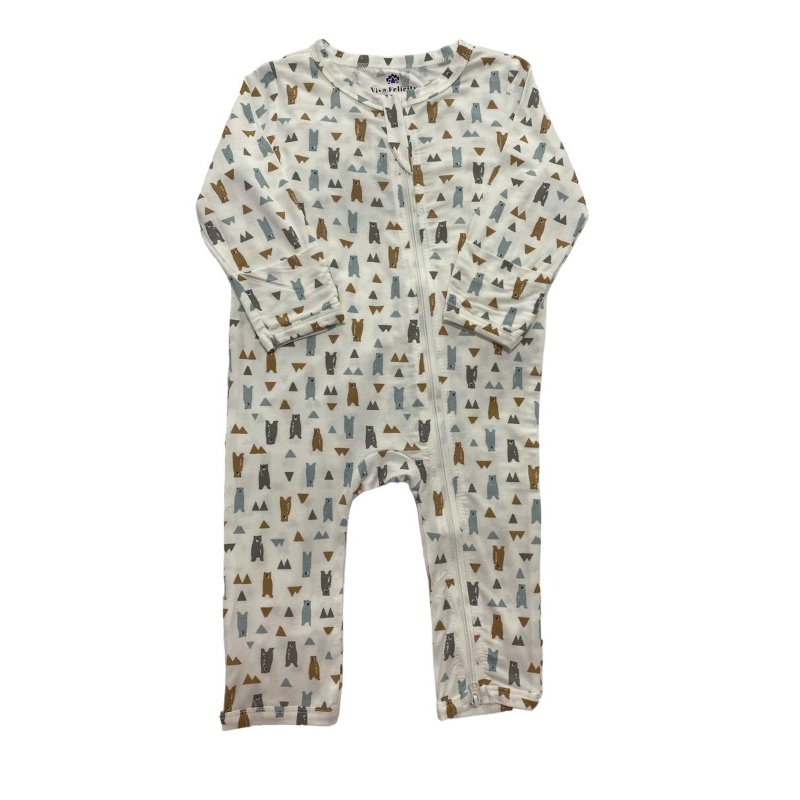 Viva Felicity Bamboo Dual-Zipper Sleepsuit - Bundle of 2 (Plain + Prints) *Choose Design at Booth