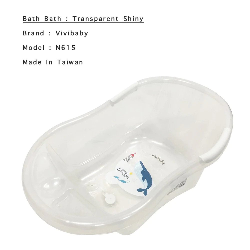 Vivibaby Bath Tub (Transparent / Blue)