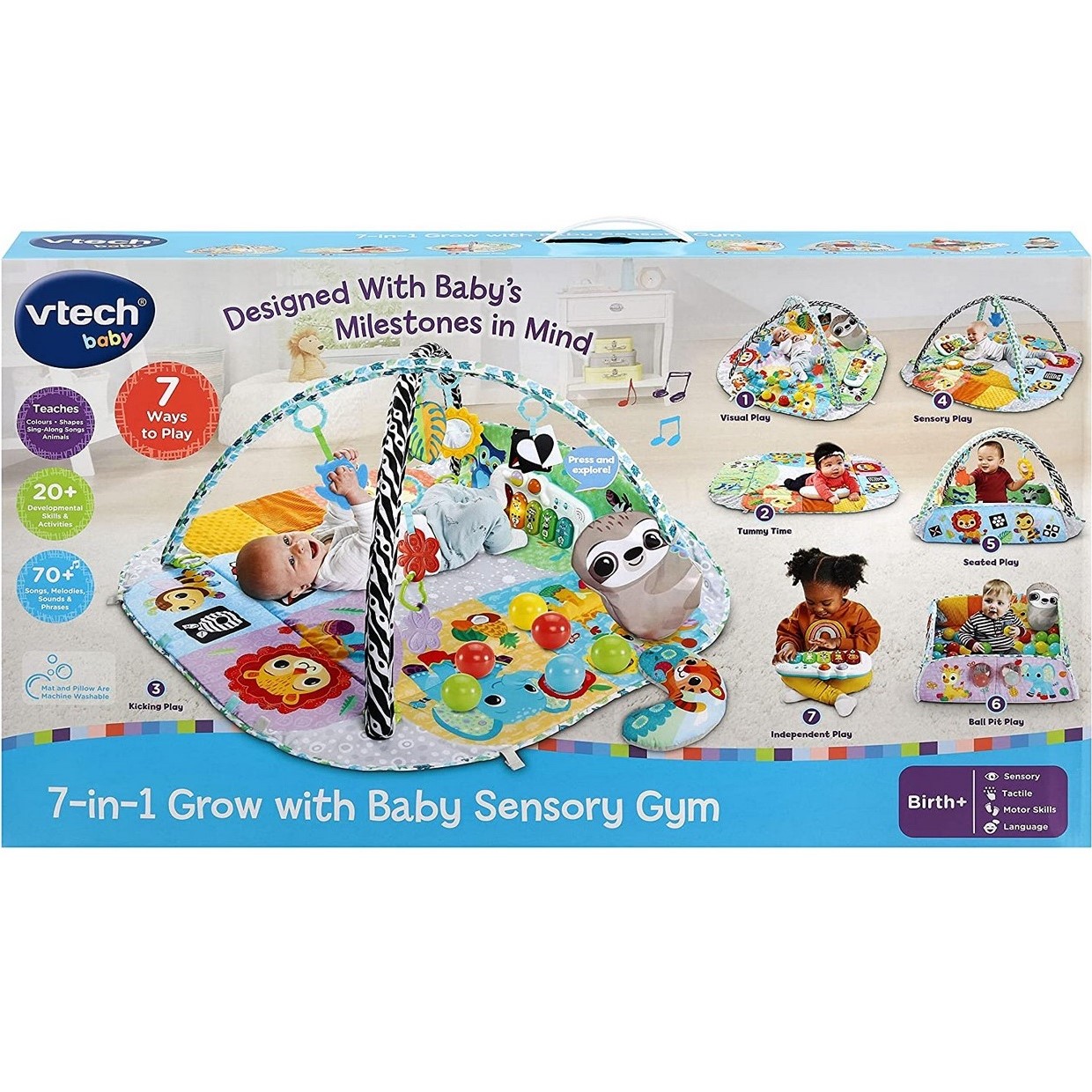 Vtech 7 In 1 Grow Baby Sensory Gym (80-550003)