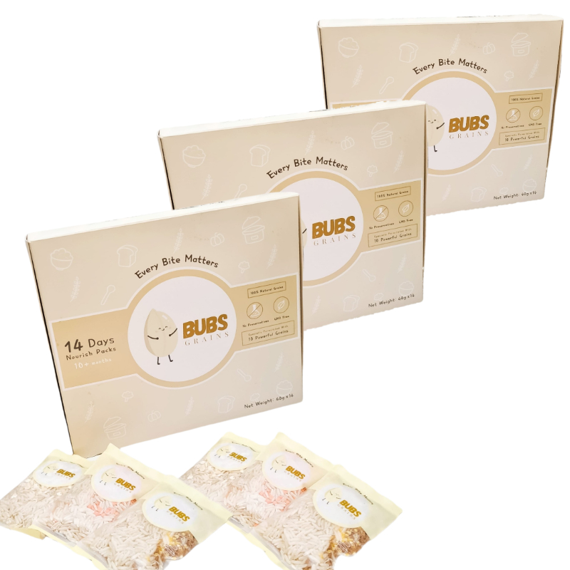 Bubsgrains 14 Days Nourish Packs (3 Boxes)