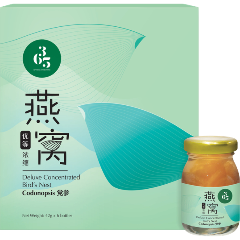 365 by Wing Joo Long Deluxe Concentrated Bird's Nest 42g x 6 Bottles - Codonopsis
