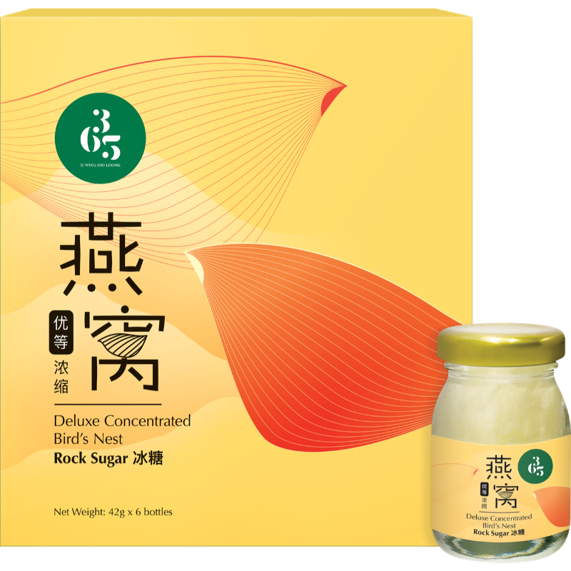 365 by Wing Joo Long Deluxe Concentrated Bird's Nest 42g x 6 Bottles - Rock Sugar