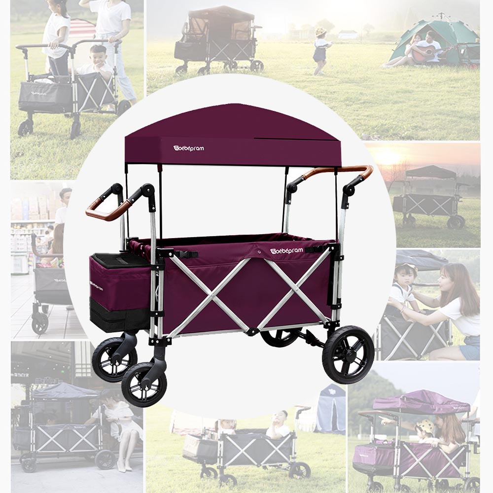 Mums Choice Premium Deluxe Foldable Wagon/ Stroller - Upgraded Version 