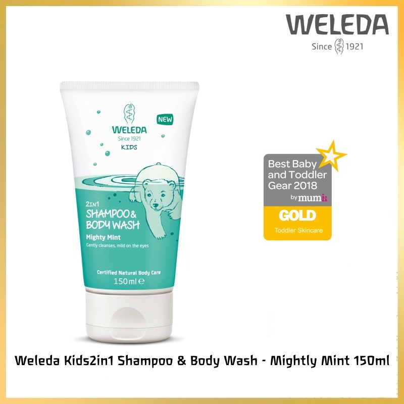 baby-fair Weleda Kids 2in1 Shampoo & Body Wash Mighty Mint 150ml