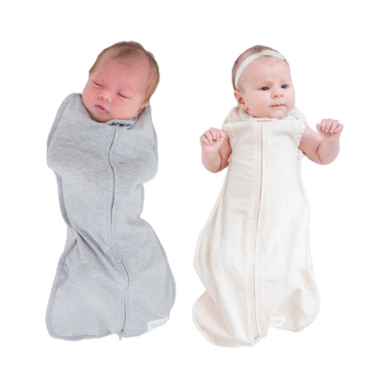 Woombie Convertible The Original Zippered Peanut Swaddle (Bundle of 2)