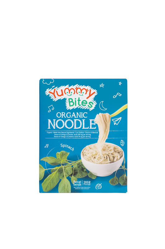 Yummy Bites Organic Baby Noodle Spinach 200g