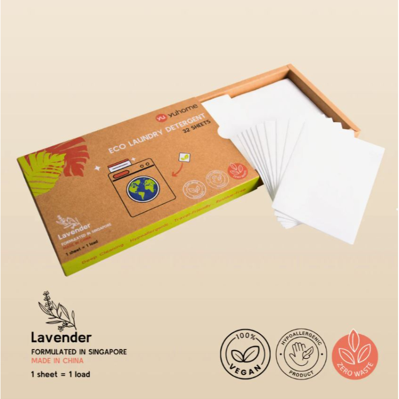 YU HOME's Eco Laundry Detergent Sheets - Limited to 1 box per customer