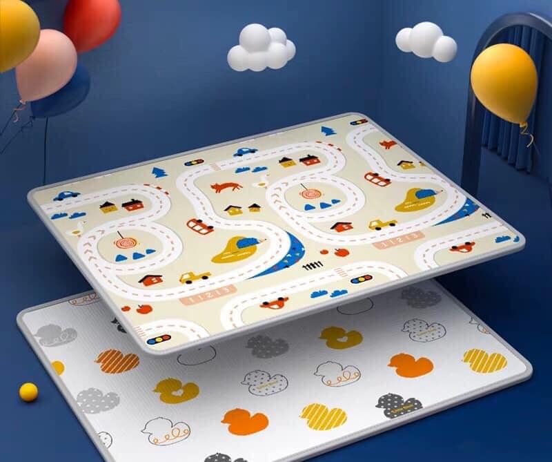 *PREORDER - Delivery within 1 month after order made* YellowDuckSG Double Sided Playmat (200x180cm) - ABC / Girrafe / Car
