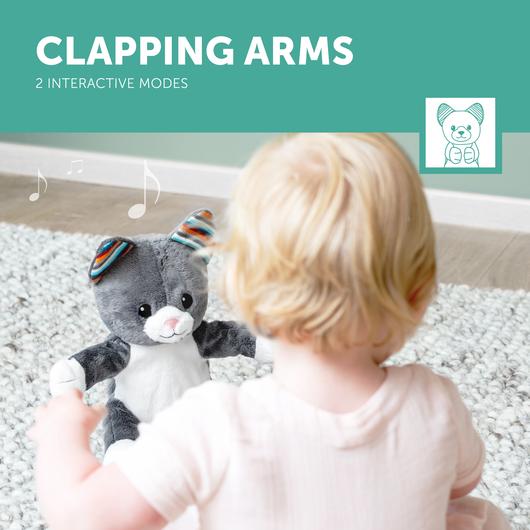 Zazu Interactive Soft Toy with Clapping Hands and Sound, Chloe the Cat