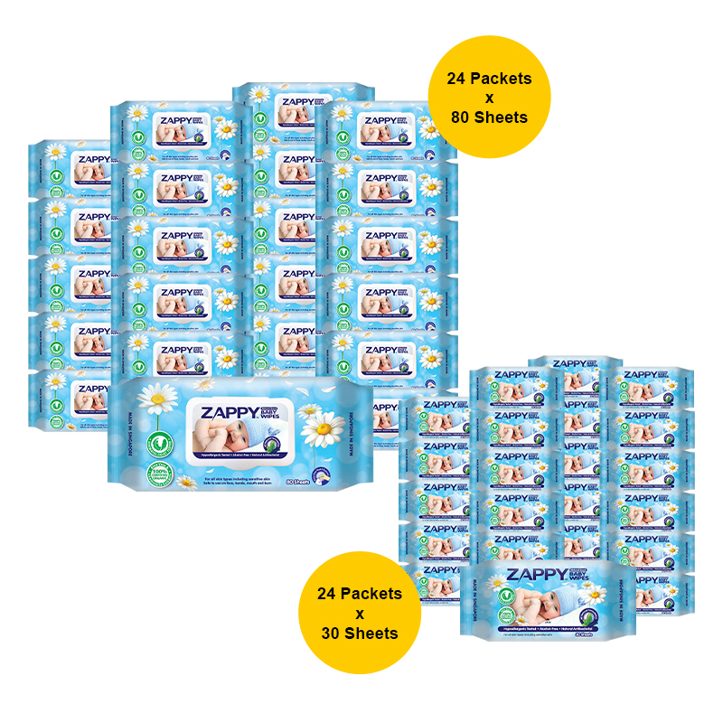 Zappy Baby Wet Wipes Bundle - Scented