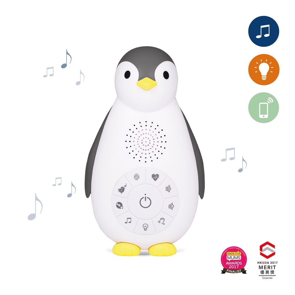 Zazu Wireless Sleep Soother Sound Machine Nightlight, Zoe the Penguin