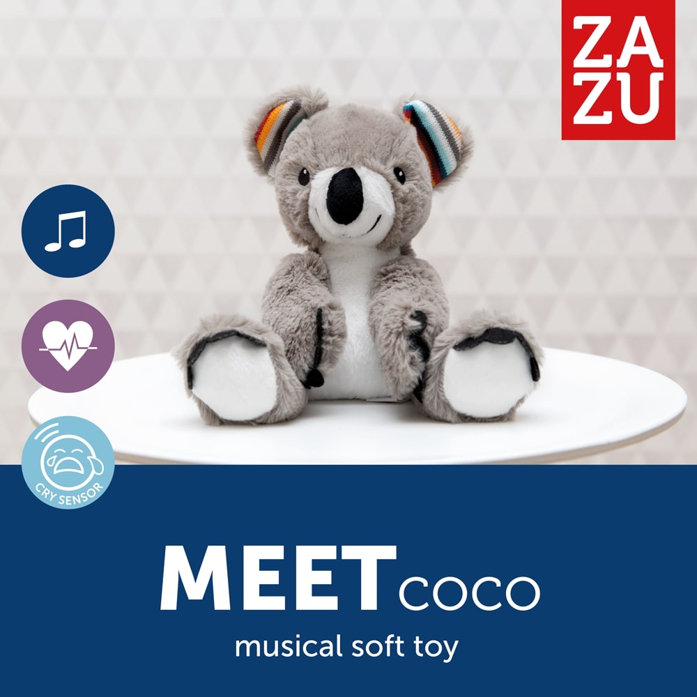 baby-fair Zazu Heartbeat Soft Toy Sleep Soother, Coco the Koala