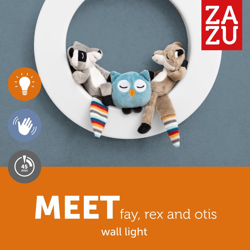 Zazu Wall Light Operated by Hand Gestures with Multi-color