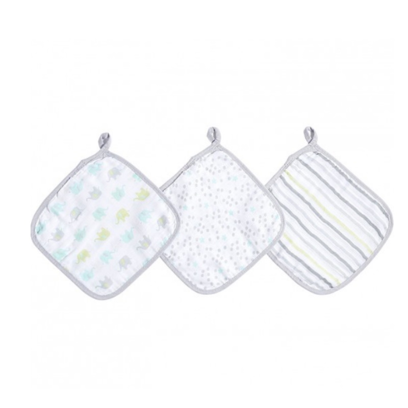 Aden + Anais Dreamy Ideal Baby Washcloths-3Pk