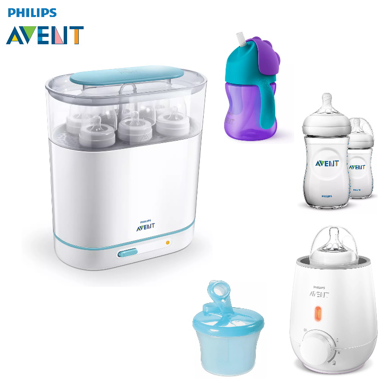 Philips Avent 3In1 Electric Steam Sterilizer Bundle + Warmer + 260ml