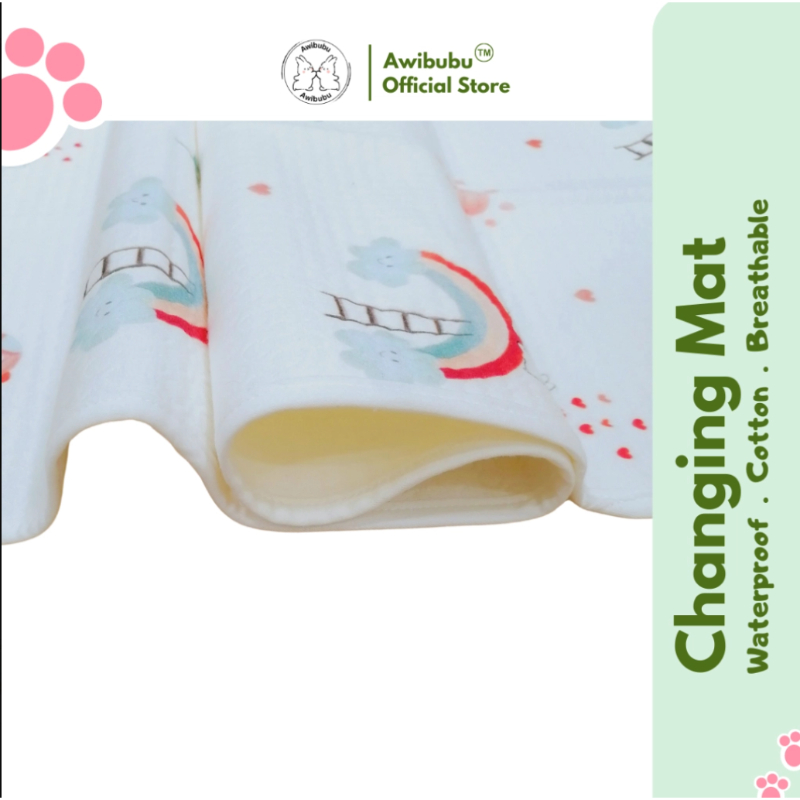 Awibubu Waterproof Baby Changing Mat 65*120cm (Random Design)