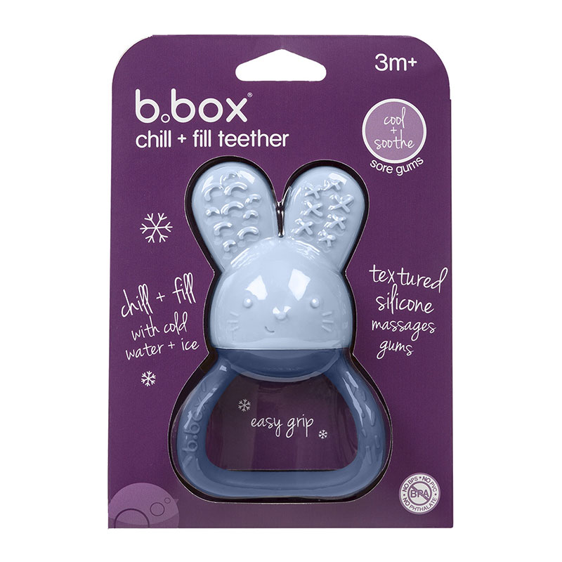 b.box Chill + Fill Teether - Lullaby Blue