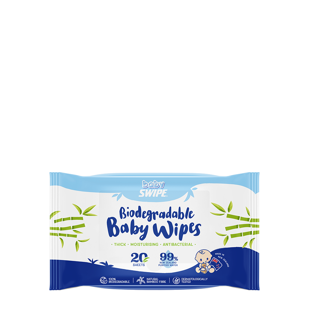 babySWIPE BioDegradable Organic Bamboo Wet Wipes 20s (NZ)