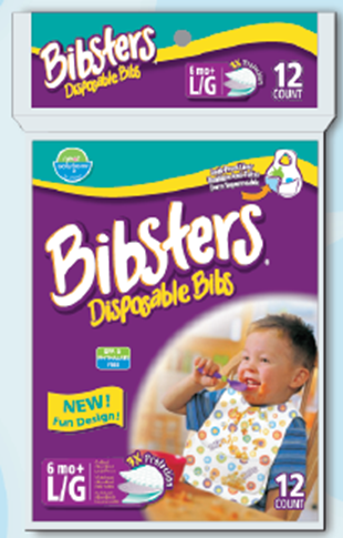 Neat Solutions Bibsters - Disposable Bibs (Set of 4 Packs)