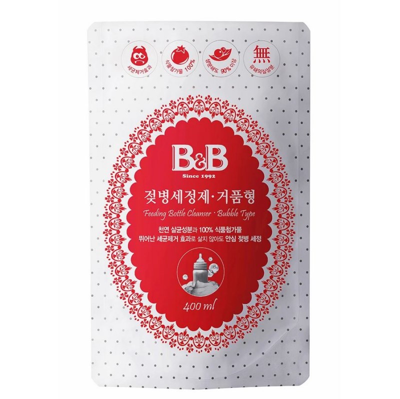 B&B Feeding Bottle Cleanser (Bubble Type) Refill 400ml