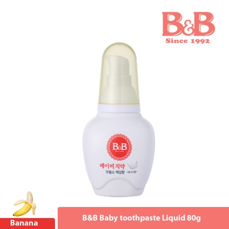 B&B Baby Toothpaste (Liquid Type) 80g (Step 1 & 2) - Assorted